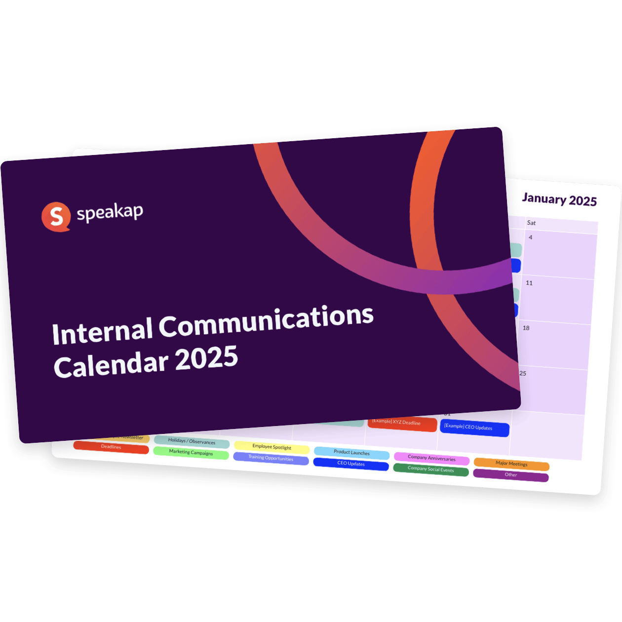 Internal Communications Editorial Calendar 2025 Download Now!